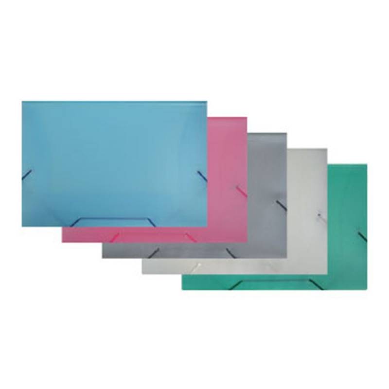 PASTA ABA ELÁSTICO OFÍCIO 348x233mm PEROLIZADA ROSA- ACP ACP