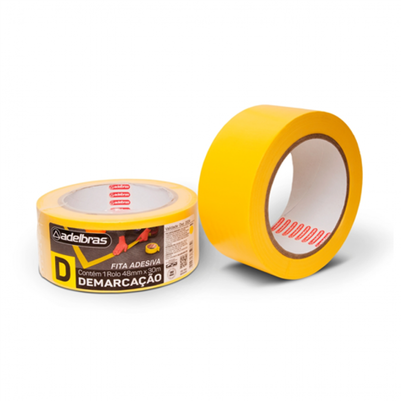 Fita Demarcação Solo 48x14m Amarela - Adelbras ADELBRAS