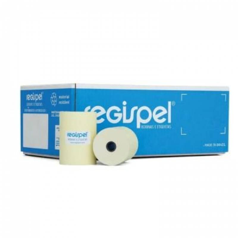 BOBINA TÉRMICA 57mm X 22m Amarela c/ 30 Unidades REGISPEL  REGISPEL