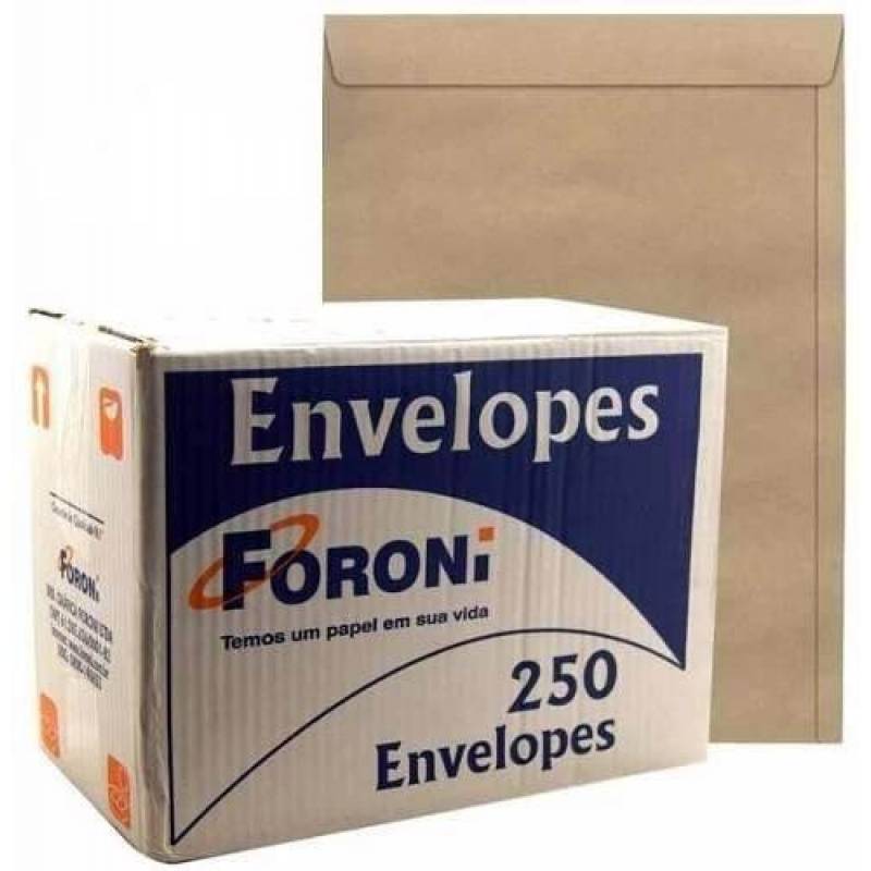 ENVELOPE SACO KRAFT 260x360mm CX. C/ 250 Unid. - FORONI FORONI