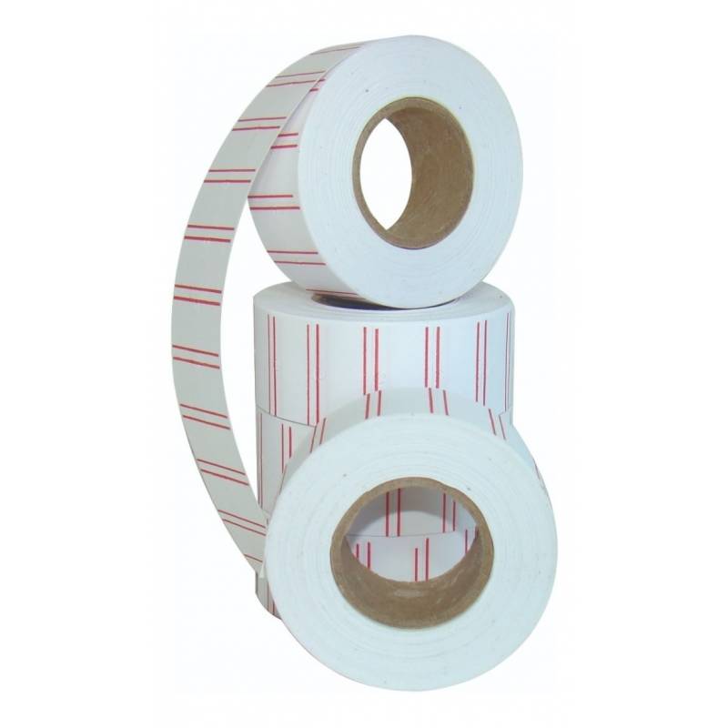 ETIQUETA PREÇO TARJA VERMELHA C/ 1000 Unid. - FITACREL  FITACREL