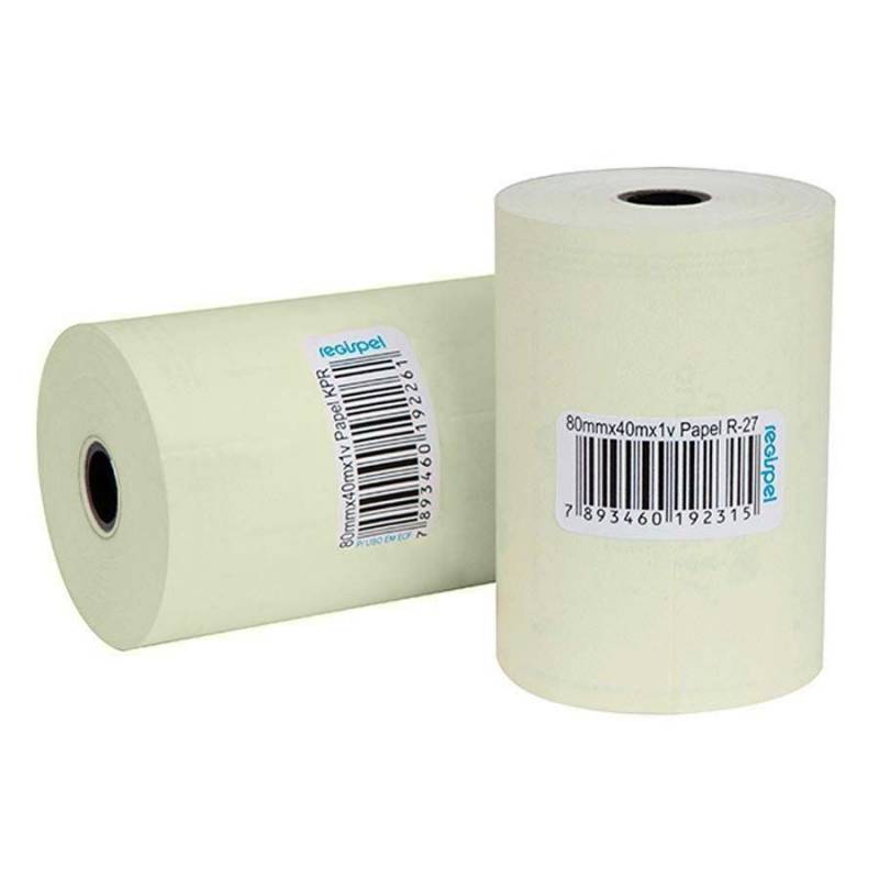 BOBINA TÉRMICA 80mmx40m KPR PALHA (Unidade) - REGISPEL REGISPEL