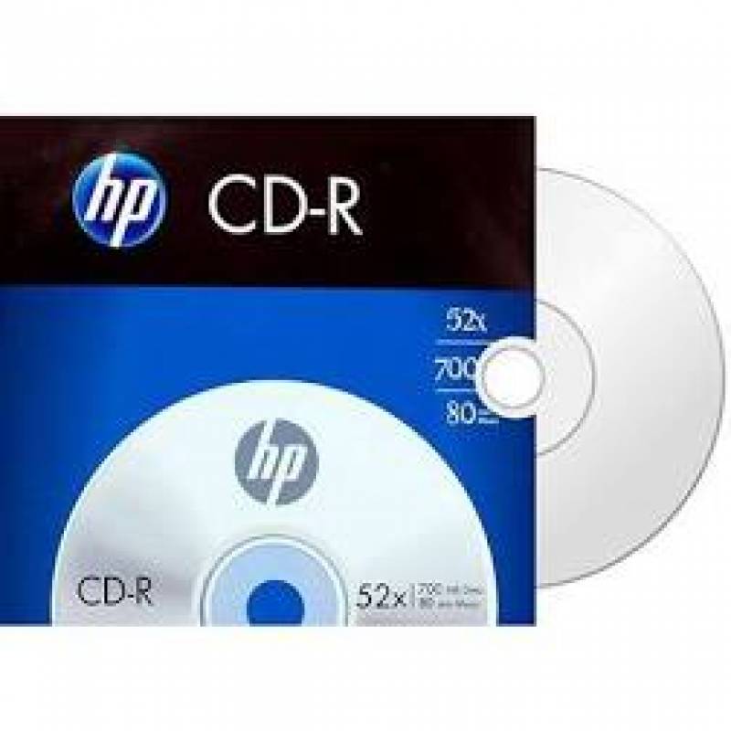 CD-R 700MB 80min. VELOCIDADE 52X ENVELOPE (Unidade) - HP HP