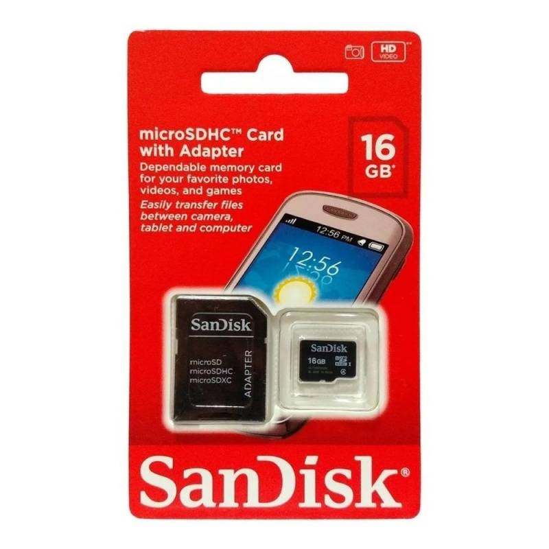 CARTÃ0 DE MEMÓRIA 16GB - SANDISK SANDISK
