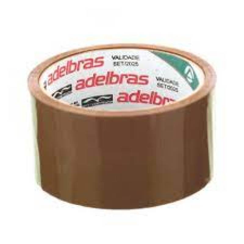 FITA ADESIVA 48mmx100m MARROM QUALITAPE - ADELBRAS ADELBRAS