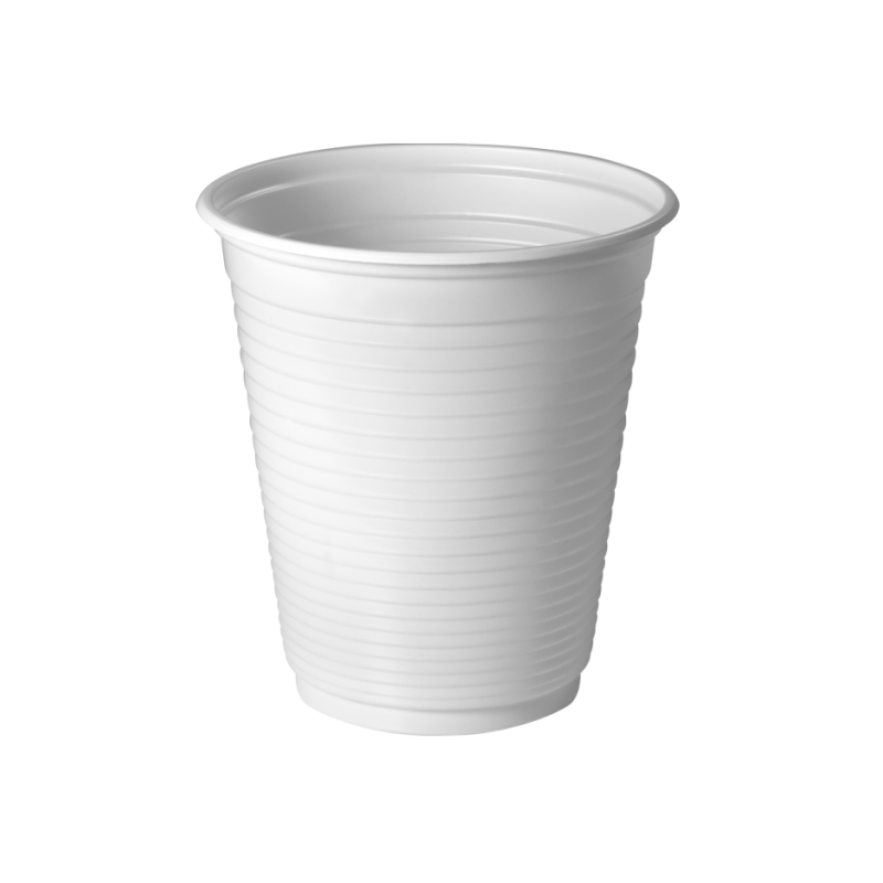 COPO DESCARTÁVEL PLÁSTICO 180ml BRANCO c/ 100unid. - COPOBRAS COPOBRAS