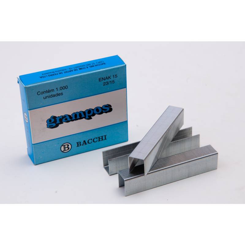 GRAMPO 23/15 C/ 1.000 Unid. GALVANIZADO - BACCHI BACCHI