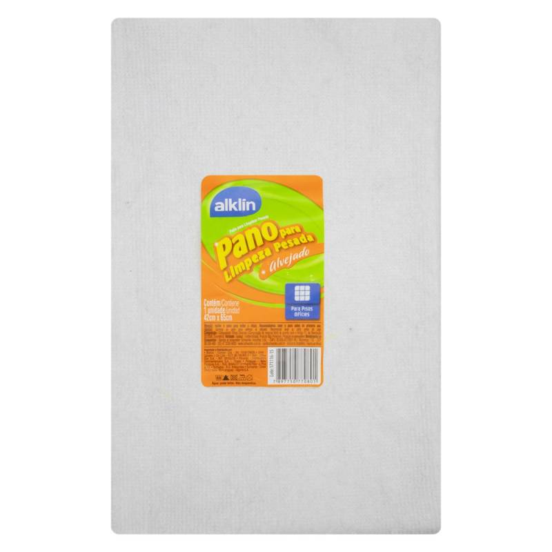 PANO P/ LIMPEZA PESADA ALVEJADO 42cm X 65cm ALKLIN ALKLIN