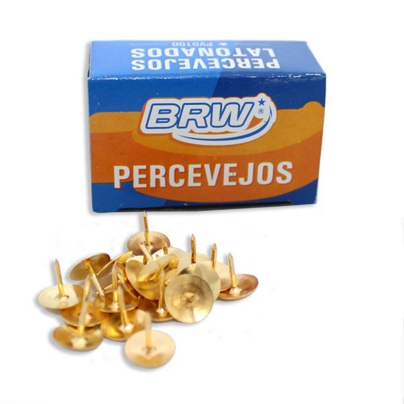 PERCEVEJO LATONADO CX. C/ 100 Unid. DOURADO - BRW BRW
