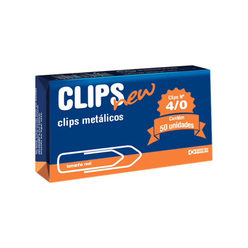 CLIPS 4/0 cx. c/ 100 Unid. - TOP  Clips New - Top