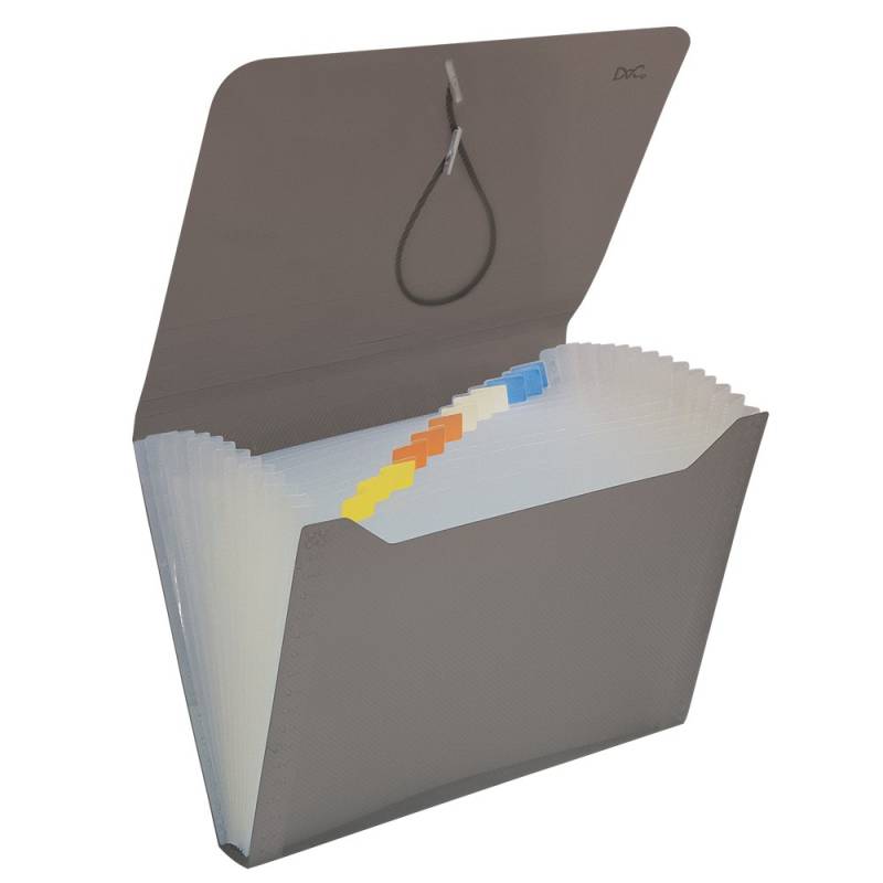 PASTA SANFONADA DUPLICATA C/ 12 DIVISÓRIAS FUME - DAC DAC