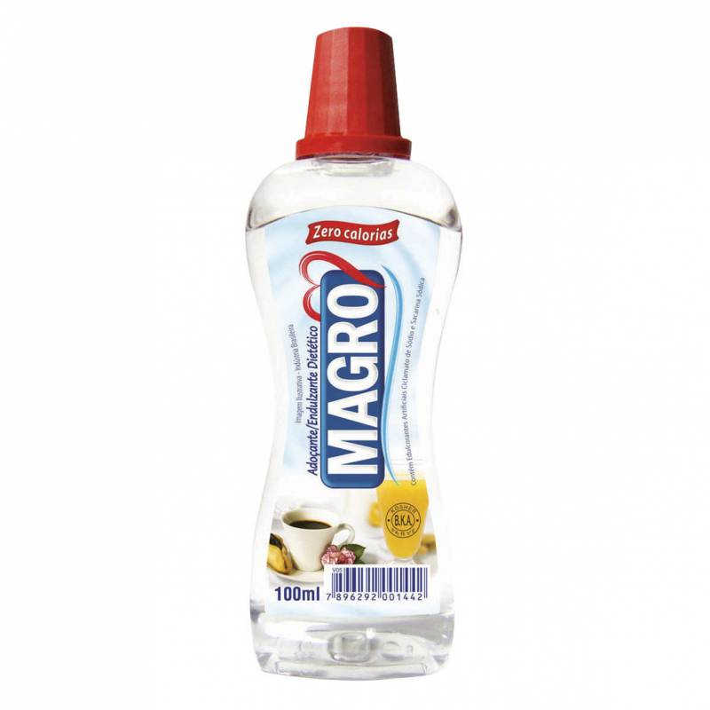 ADOÇANTE LÍQUIDO 100ml - MAGRO MAGRO