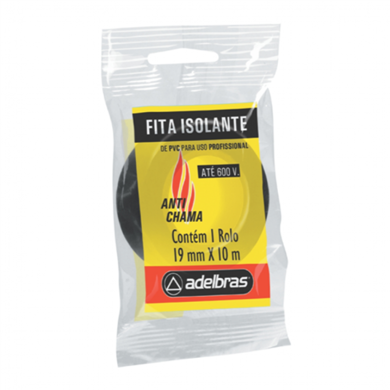 FITA ISOLANTE ANTICHAMA 19mmx10m ADELBRAS ADELBRAS