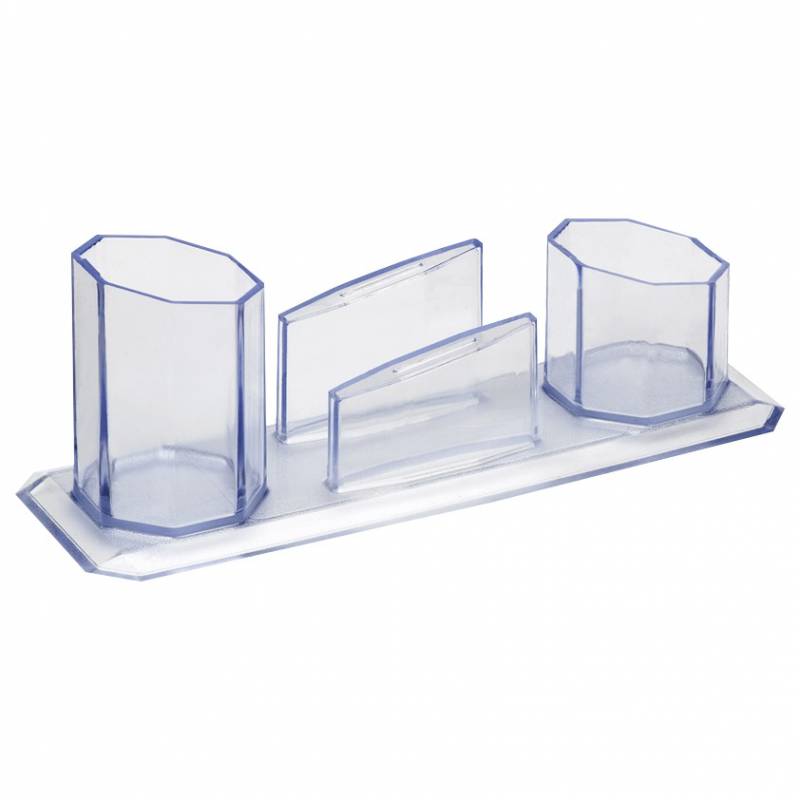 PORTA LÁPIS / CLIPS / LEMBRETE CRISTAL - WALEU WALEU