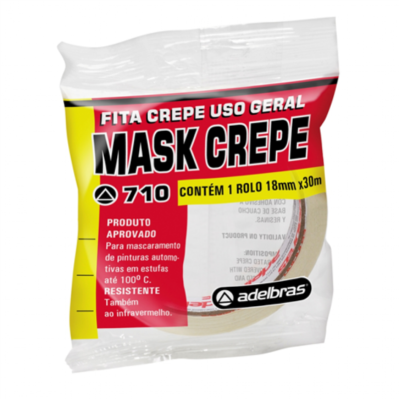FITA CREPE LISA 18mmx30m - ADELBRAS ADELBRAS