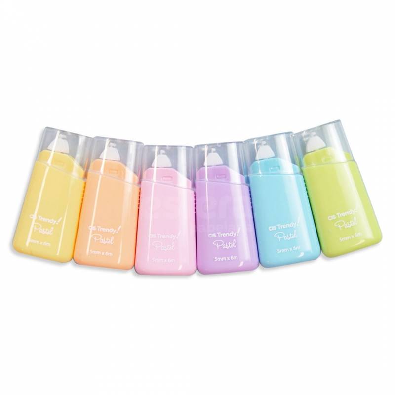 CORRETIVO EM FITA 5mm X 6m TRENDY PASTEL - CIS SERTIC CIS