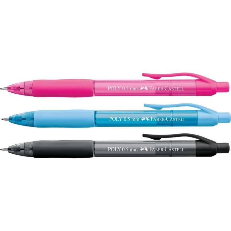 LAPISEIRA 0.5mm POLY ROSA - FABER CASTELL FABER CASTELL