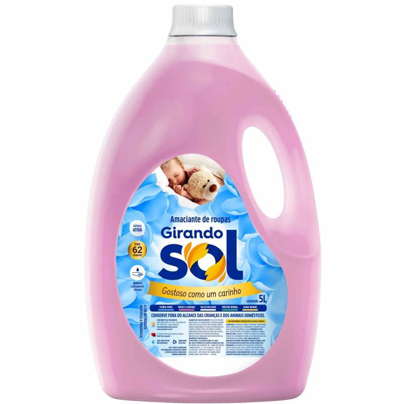 AMACIANTE 5L ROSAS E LAVANDA - GIRANDO SOL  GIRANDO SOL