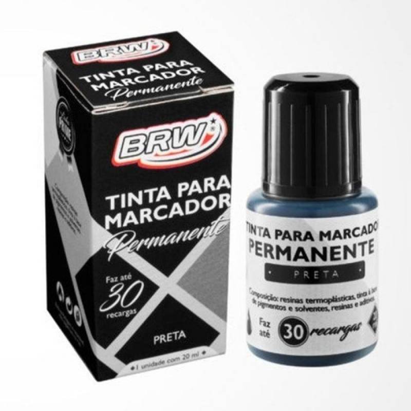 TINTA PARA MARCADOR PERMANENTE PRETO 20ml - BRW BRW
