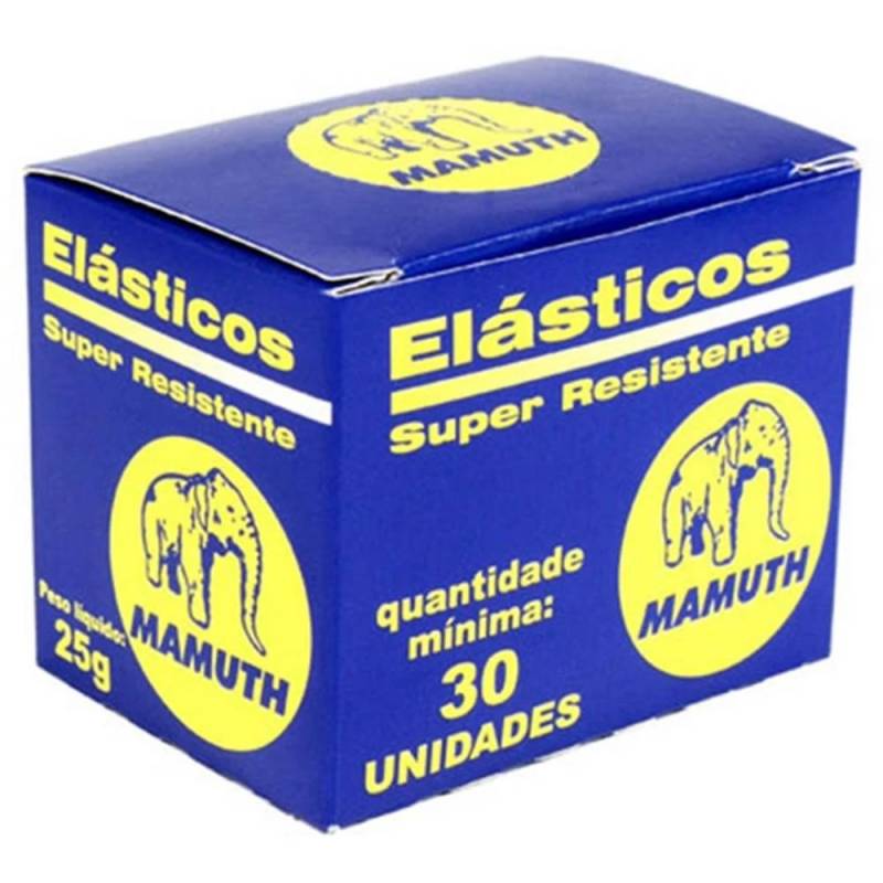 ELÁSTICO AMARELO C/ 30 Unid. c/ 25gr. - MAMUTH MAMUTH