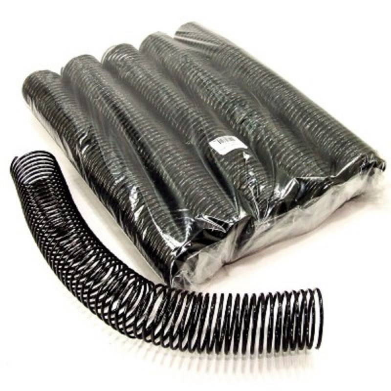 ESPIRAL PLÁSTICO 45mm PRETO C/ 15 Unid. - PLASPIRAL  PLASPIRAL