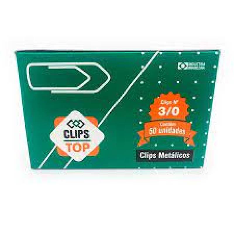 CLIPS 3/0 cx. c/ 50 Unid. - TOP Clips New - Top