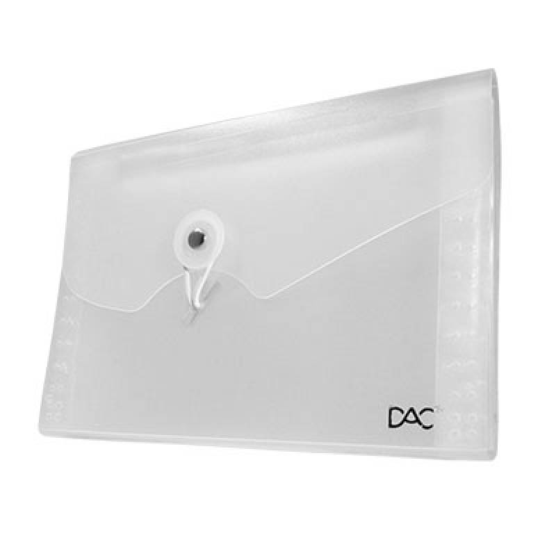 PASTA SANFONADA A6 186mm X 140mm 5 DIVISÓRIAS CRISTAL - DAC DAC