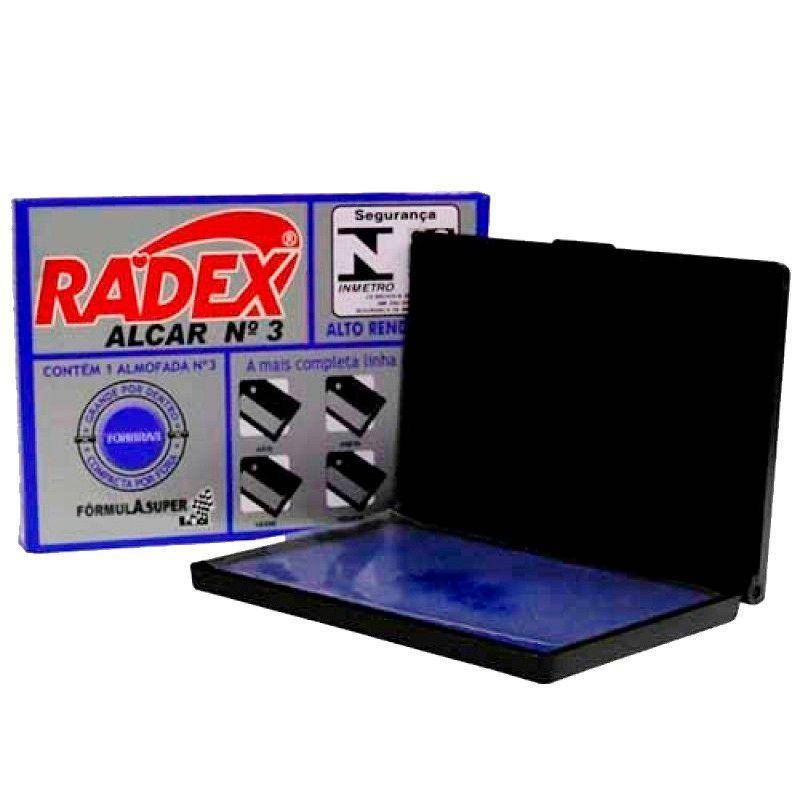 ALMOFADA P/ CARIMBO ALCAR AZUL Nº.3 - RADEX RADEX