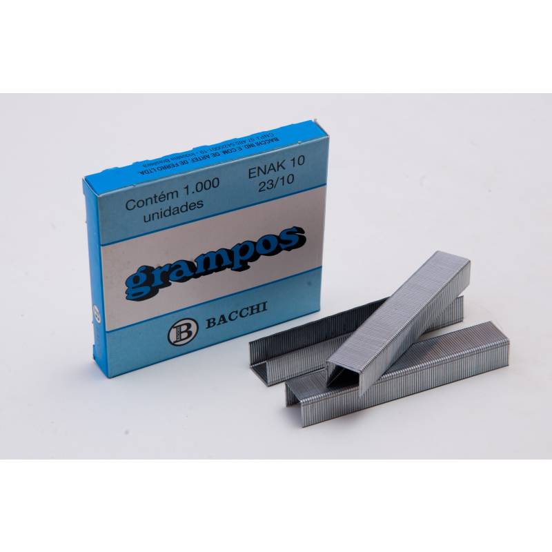 GRAMPO 23/10 C/ 1.000 Unid. GALVANIZADO - BACCHI BACCHI