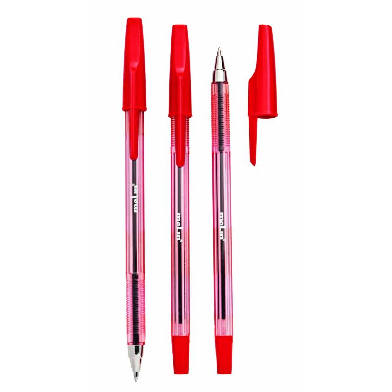 CANETA ESFEROGRÁFICA 0.7mm PONTA METÁLICA VERMELHA- MOLIN MOLIN