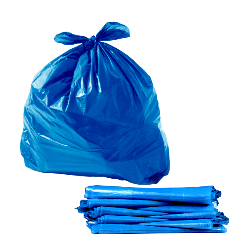SACO DE LIXO AZUL 100L 75cmx105cmx0,07 c/ 100 Unid. - BDG BDG Embalagens