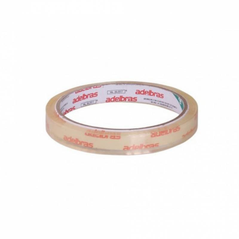 FITA ADESIVA 12mmx40m TRANSPARENTE POLISIL - ADELBRAS ADELBRAS