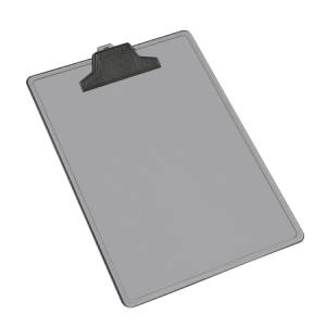 PRANCHETA ACRÍLICA A4 PRENDEDOR PLÁSTICO FUME - ACRIMET