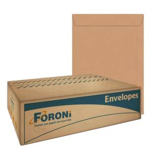 ENVELOPE SACO KRAFT 229x324mm CX. C/ 100 Unid. - FORONI