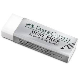 BORRACHA C/ CAPA DUST FREE BRANCA PEQUENA - FABER CASTELL