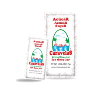 Açúcar Cristal Sachê 5g cx.1000 unid. Caravelas 