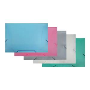 PASTA ABA ELÁSTICO OFÍCIO 348x233mm PEROLIZADA AZUL- ACP