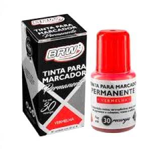 TINTA PARA MARCADOR PERMANENTE VERMELHO 20ml - BRW