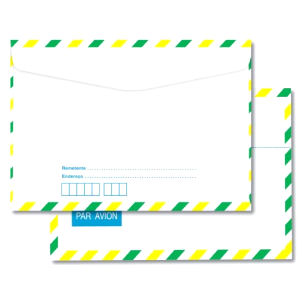 ENVELOPE CARTA AERO 114x162mm (Unidade) - FORONI