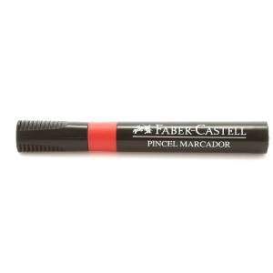 PINCEL MARCADOR PERMANENTE VERMELHO - FABER CASTELL