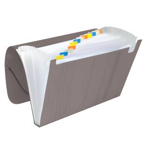 PASTA SANFONADA A4 C/ 12 DIVISÓRIAS FUME - DAC