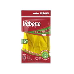 LUVA DE LATEX MULTIUSO AMARELA 