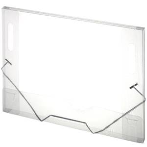 PASTA ABA ELÁSTICO OFÍCIO 335x245x18mm CRISTAL- POLIBRAS