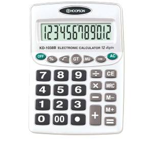 CALCULADORA DE MESA PS-1038B 12 DIGITOS - HOOPSON