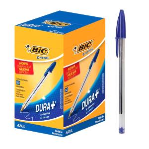 CANETA ESFEROGRÁFICA CRISTAL AZUL C/ 50 Unid. - BIC
