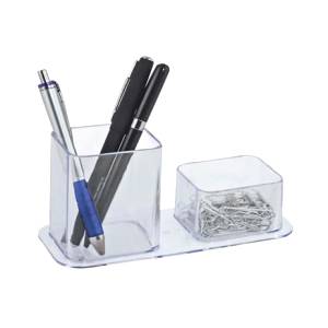 PORTA LÁPIS C/ CLIPS CRISTAL - DELLO
