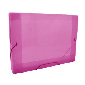 PASTA ABA ELÁSTICO OFÍCIO 335x245x30mm ROSA- ACP