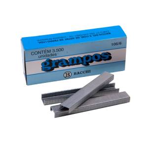GRAMPO 106/6 C/ 3.500 Unid. GALVANIZADO - BACCHI