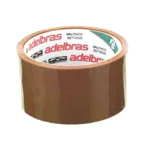 FITA ADESIVA 48mmx100m MARROM QUALITAPE - ADELBRAS