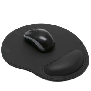 MOUSE PAD C/ APOIO EM GEL PRETO - REFLEX